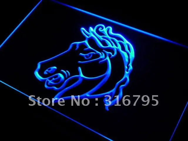 I442 Horse Head Display LED Neon Svetla Sign-On/Off vypínač 20+ Farieb A 5 Veľkostí