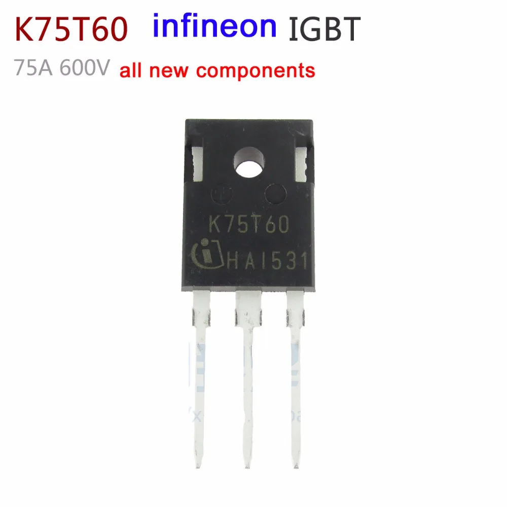 Ing Pôvodné infineon IGBT K75T60 75A 600V nových komponentov (10PCS)
