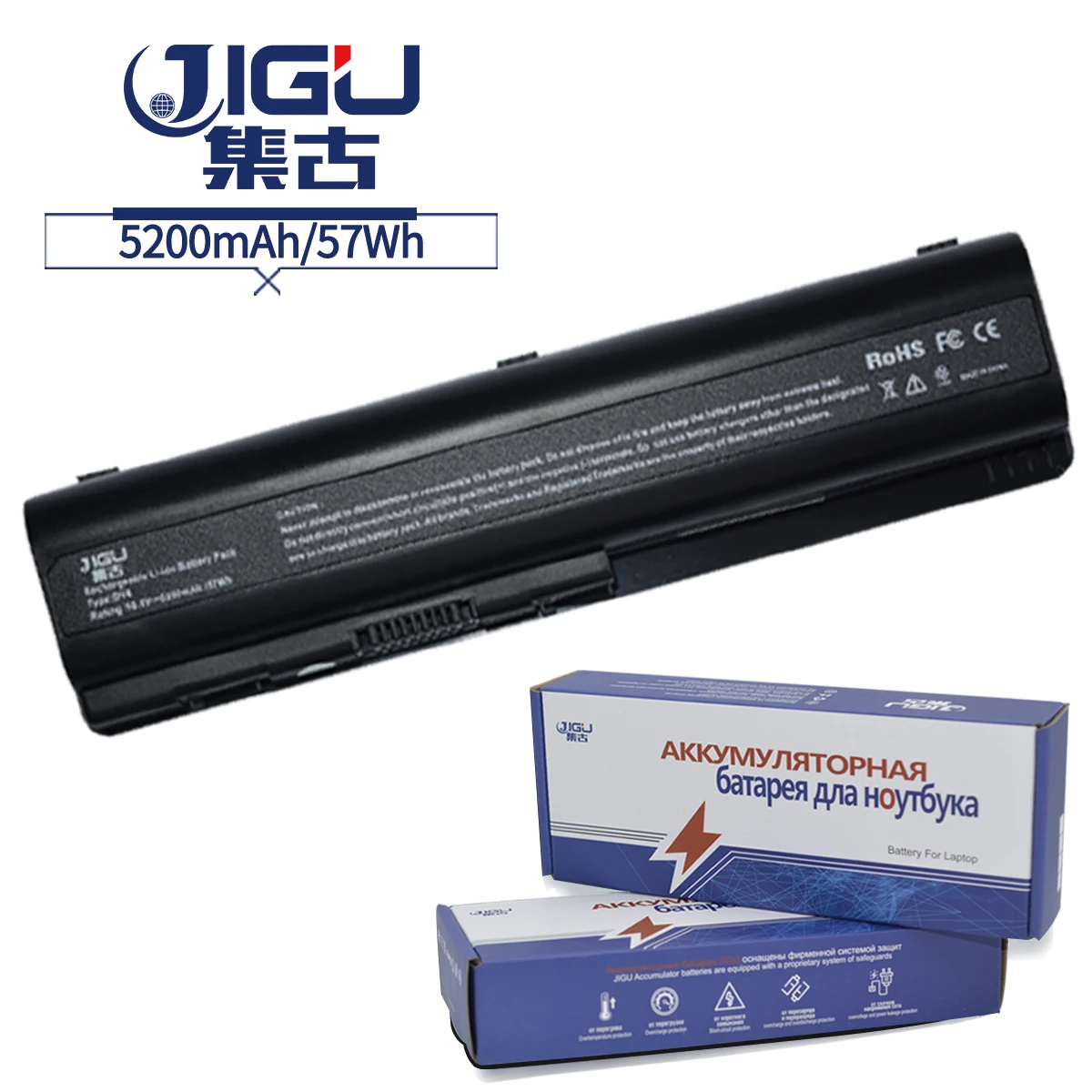 JIGU Notebook Batérie Pre HP Pavilion DV6 DV6-1100 DV6-2100 DV6t DV6t-1000 DV6t-2000 DV6z DV6z-1000 DV6z-2000 G60-230us 6CELLS