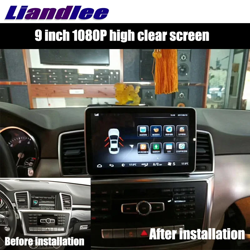 Liandlee Auto Multimediálny Prehrávač NAVI Pre Mercedes-Benz MB ML GLE M Trieda W166 2011~ 2017 Auto Rádio Stereo GPS Navigácie