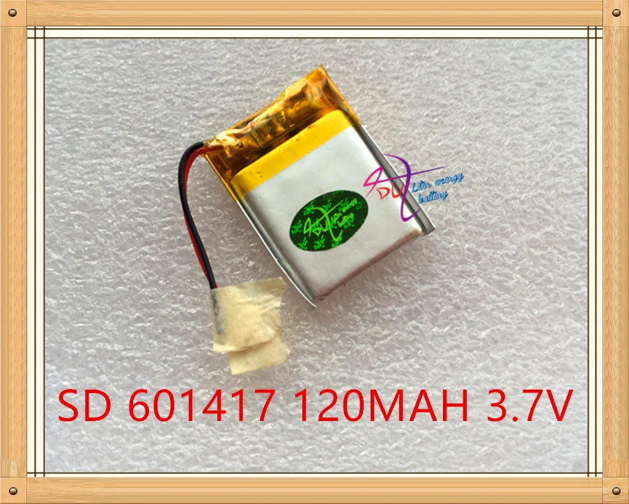 Liter energie batéria 3,7 V polymer lithium batéria 601417 120MAH malú hračku Bluetooth malých reproduktorov, diaľkové ovládanie lietadla