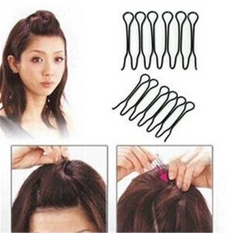 LNRRABC 2 Ks Pevné Železné Drôty Ženy Barrettes Lady Dospelých Módy Nové Vlasy Klip Stick Buchta Maker Vlasy Príslušenstvo Vrkoč Nástroj