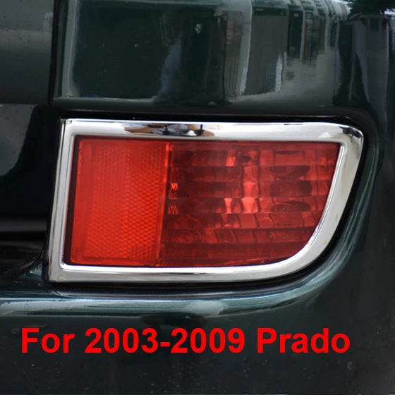 Luhuezu ABS Chrómovaný Predné, Zadné Hmlové Svietidlo Kryt Pre Toyota Pôdy Cruiser Prado FJ 120 2003-2009 Príslušenstvo