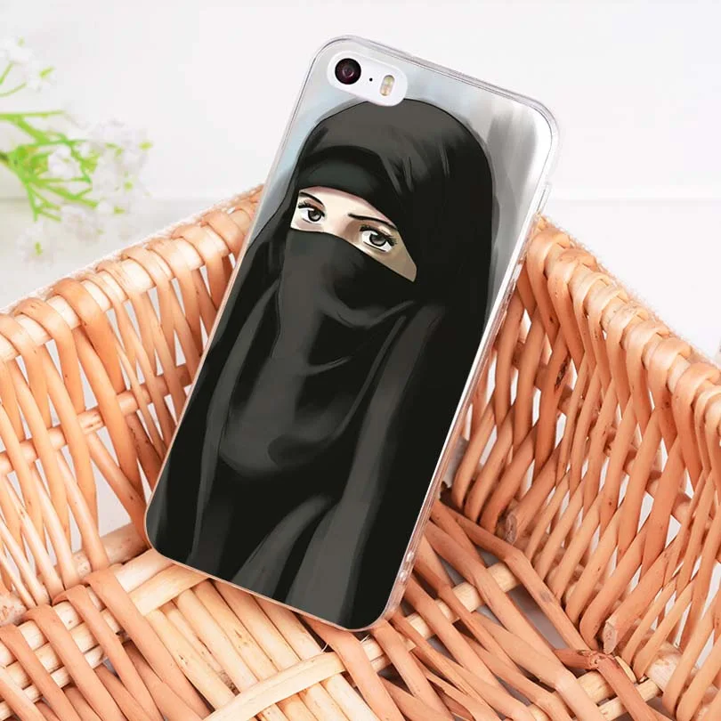 MaiYaCa Orientálne Ženy V Hidžáb Tvár Moslimských Islamskej Grile Oči soft telefón puzdro pre iPhone X 8 7 6 Plus 5S SE 5C 4S Prípadoch
