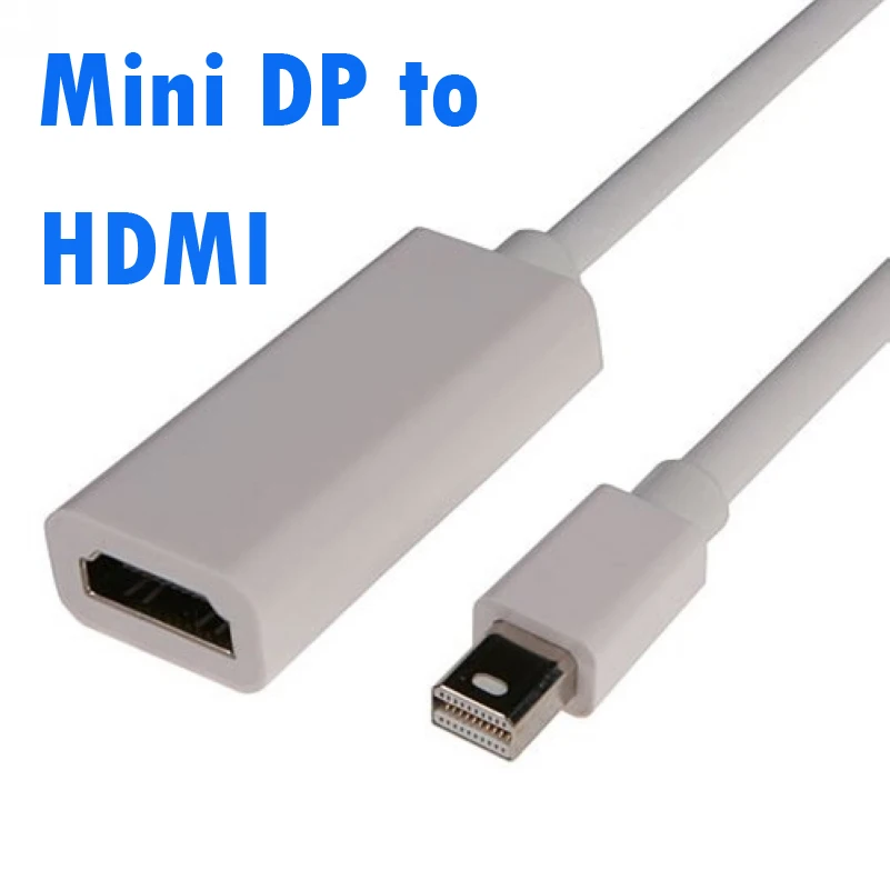 Male Mini DP Displayport Thunderbolt Žena Adaptér HDMI Kábel pre Macbook Pro Vzduchu pre iMac