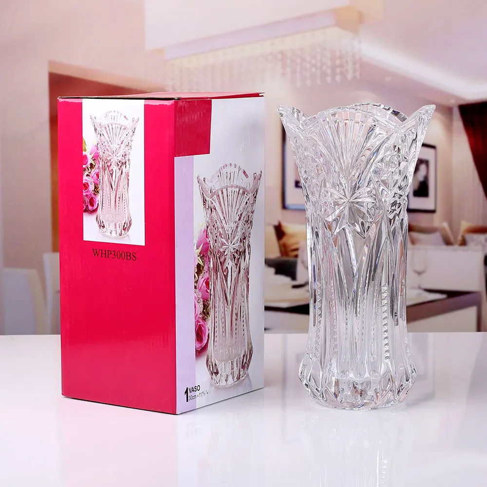Malá kapusta transparentné sklenené vázy Fuguizhu hydroponické Lily imitácia krištáľové sklo jednoduché moderné módne