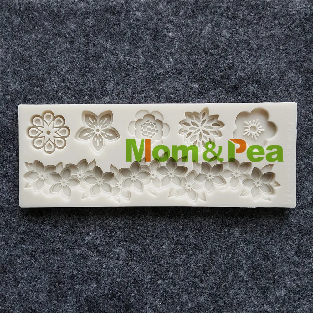 Mama&Pea MPB0054 Kvet Tvarované Silikónové Formy Cake Decoration Fondant Tortu 3D Formy potravinársky