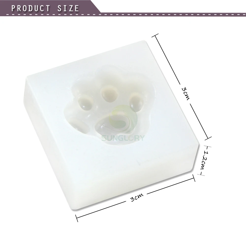Mini Bear ' s Paw Epoxidové Živice UV Silikónové Formy Na Vzorkové Náhrdelníky Náušnice Vlasy Krúžok Hliny Mačací Pazúr Fondant Živice Silikónové Formy