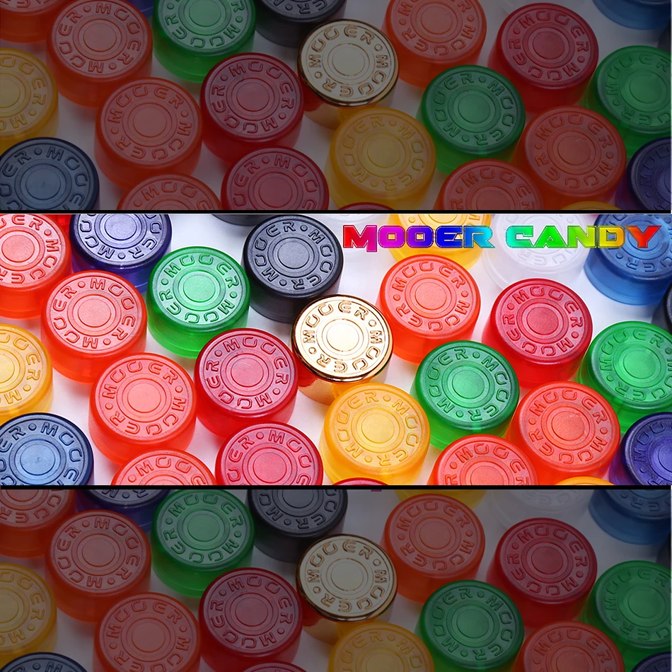 Mooer Candy Footswitch Vňaťou Footswitch mulčovače sú farebné plastové nárazníky