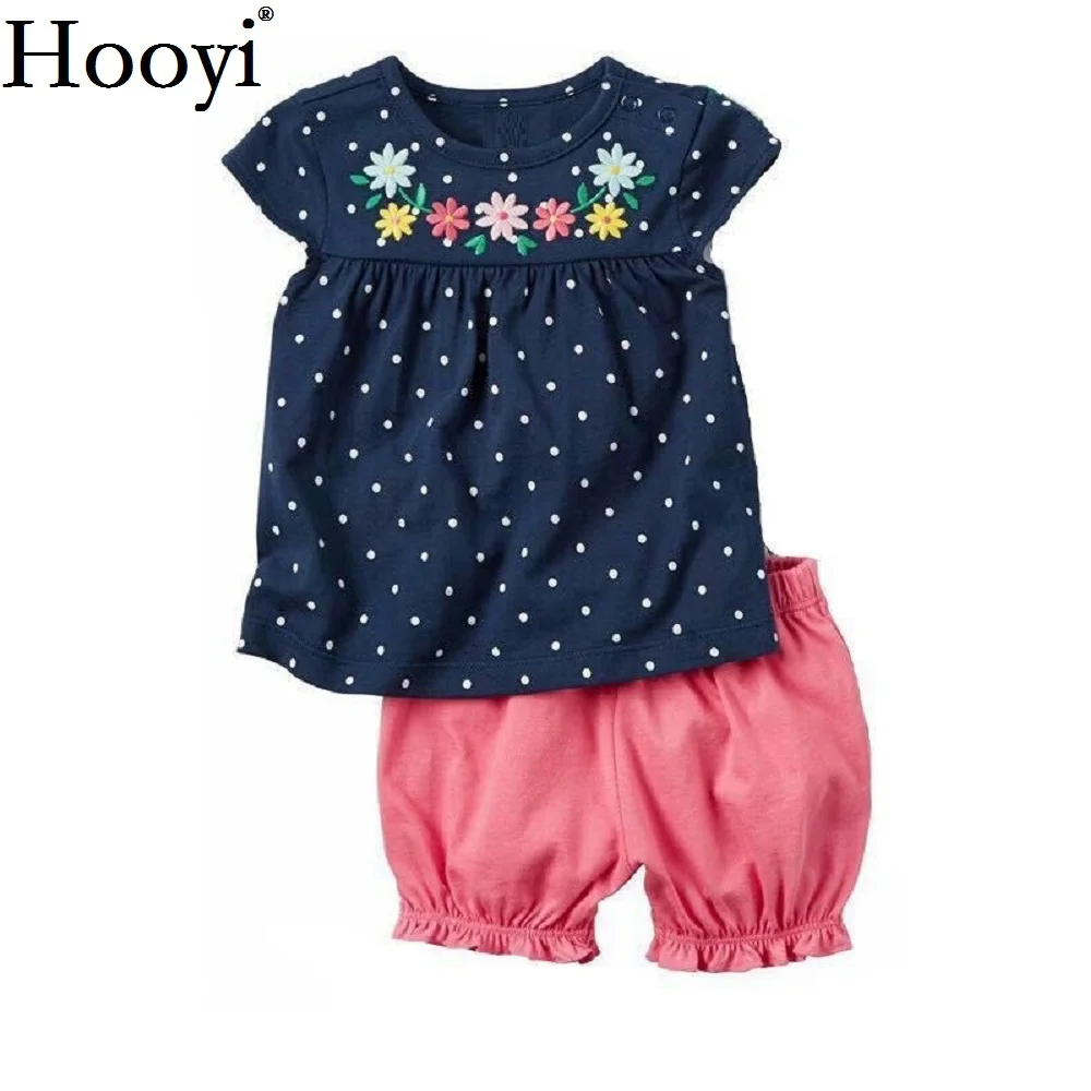Móda Baby Dievčatá Šaty, Oblek Vták Roztomilý Oblečenie Novorodenca Sady Batoľa T-Shirt Horúce Letné Šortky Outfit 6 9 12 18 24 Mesiac Topy