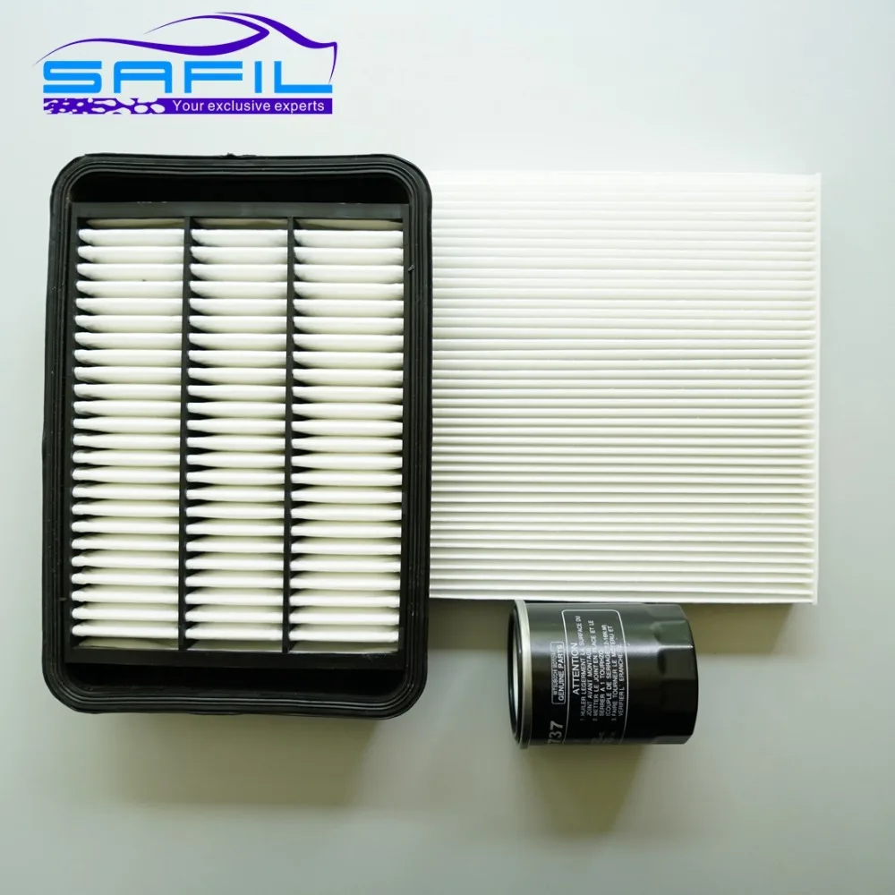 Nastaviť filtre pre Mitsubishi Lancer-ex / OUTLANDER PÔVODNÝ vzduchový filter+ vzduchu v kabíne filter + olej, filter oem:1500A023 27277-4M400 MD135737