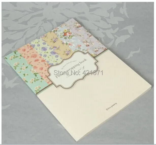 New exkluzívne diy Darčekové Balenie Kniha 24sheets/set,farebný kvet, ktorý kvitne 2 Scrapbooking Papier pack Nastaviť,origami,papier plavidlá