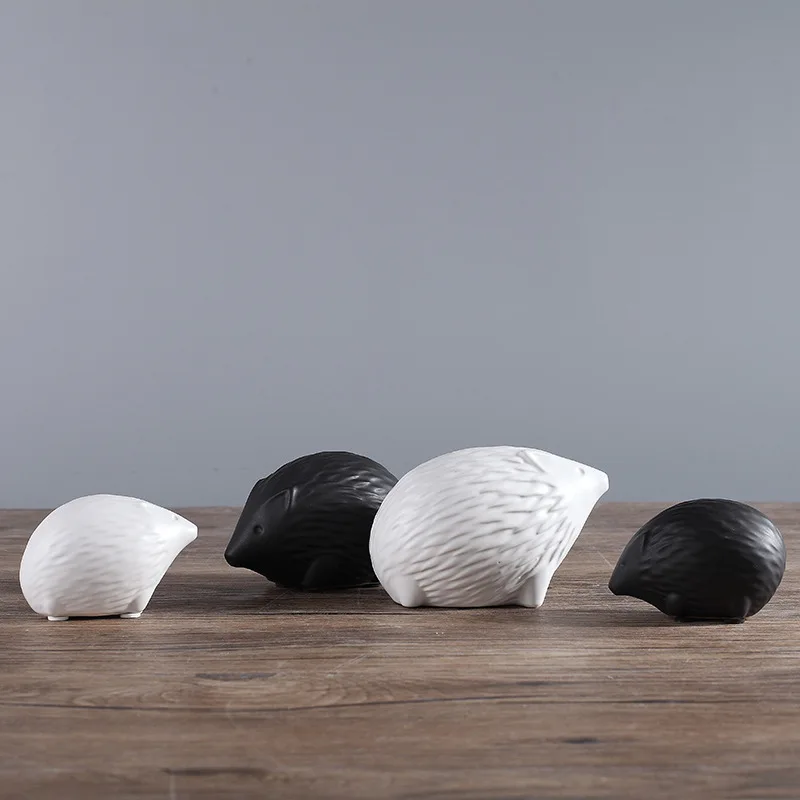 Nordic štýl obývacej miestnosti dekorácie bytového zariadenia moderný minimalistický tvorivé keramické remesiel Ježko