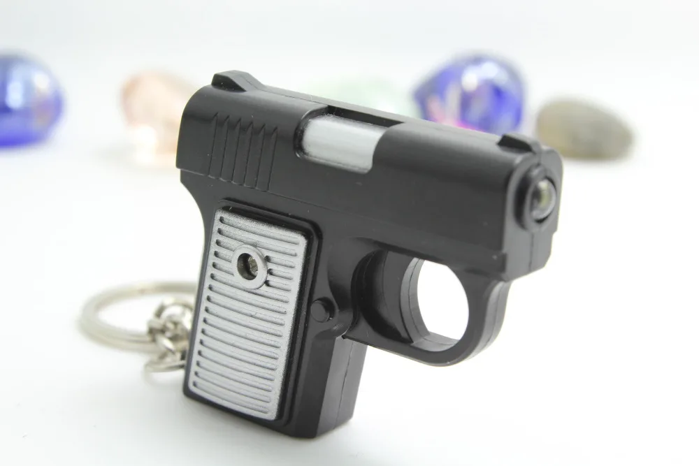 Novinka Položky Dobrodružstvo Čas AK47 Zbrane s LED & Zvuk Mužov Keychain krúžok Šperky Londýne Suvenírov Príslušenstvo Darček Pre Muža