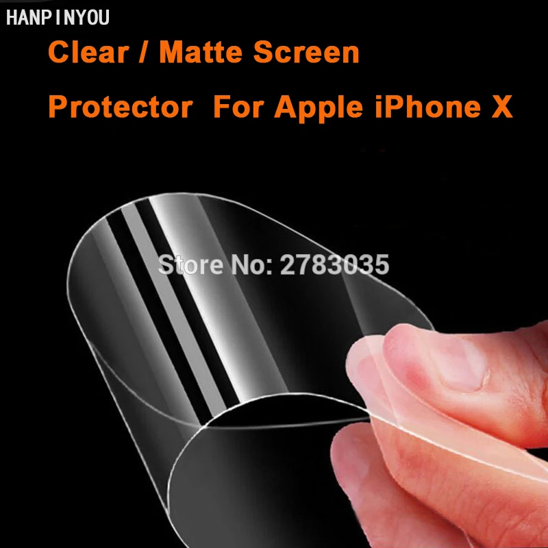 Nové HD Jasné / Anti-Glare Matný Screen Protector Pre Apple iPhone X 5.8