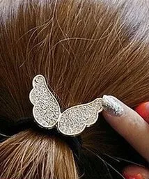 Nové Módne Motýľ, Hairband Uhol Krídel Elastické Kapely Drahokamu Vlasy Krúžok Princezná Kawaii kórejskej Strany hairband Ženy