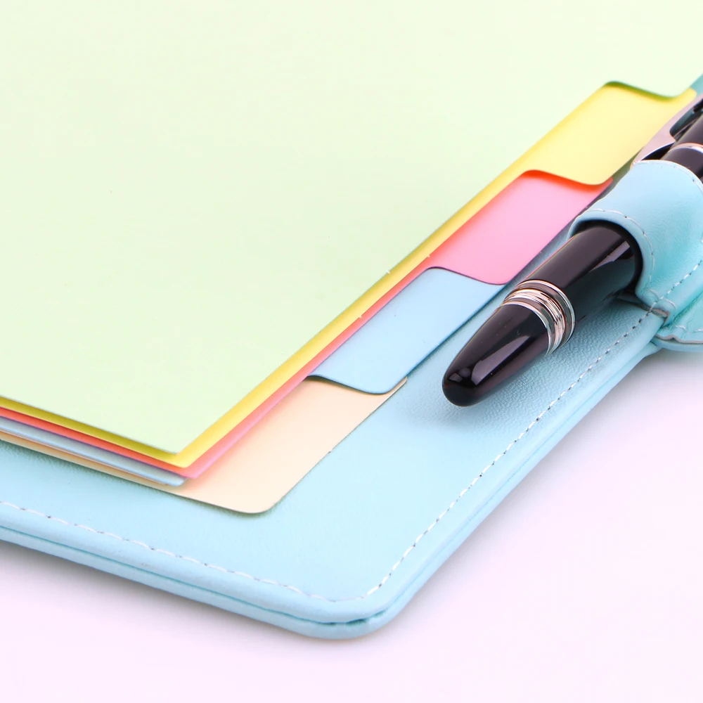 Nový Notebook Príslušenstvo A5 A6 A7 Farbou Strane Vnútornej Stránky Plánovač Papiere Roztomilý Notebook Zodpovedajúce Kancelárske Potreby
