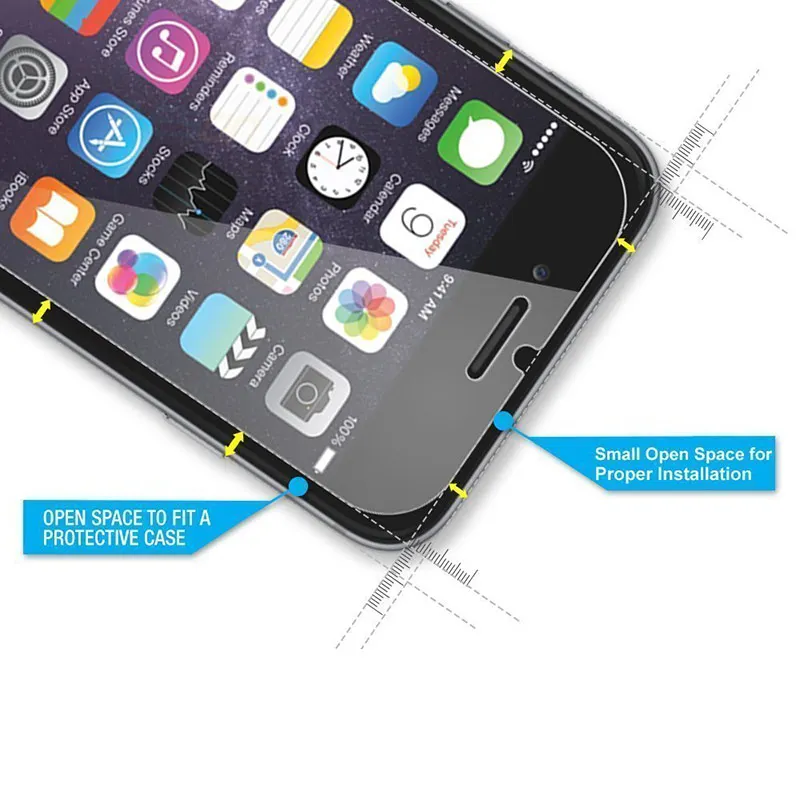 Ochranné sklo na pre iPhone4S 5 5S SE 6 6 7 7Plus 8 Premium Tvrdeného Skla Screen Protector HD Tvrdeného Ochranný Film