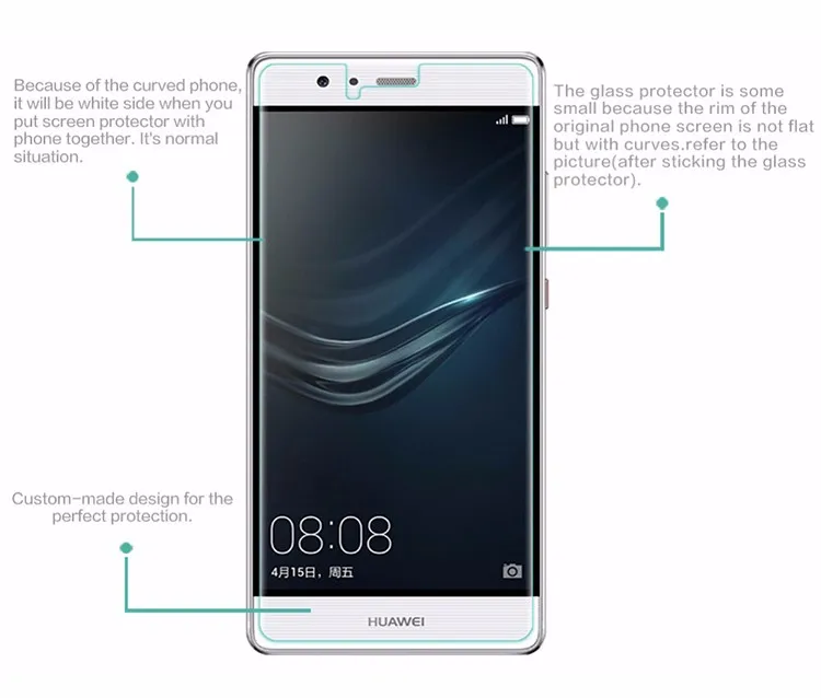 Pre Huawei P9 Tvrdeného skla Screen Protector 2.5 9h Bezpečnosti Ochranný Film, na Strane 9 Lite Plus Premium Štandard Dual Sim Eva L19