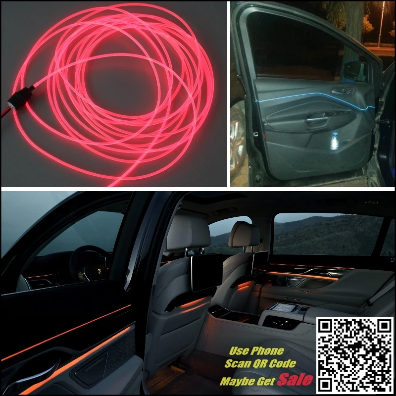 Pre Suzuki S-CORSS-Interiéru Vozidla Okolitého Svetla Panel osvetlenie Pre Auto Vnútri Pohode Pásy Svetla, Optické Vlákna Band