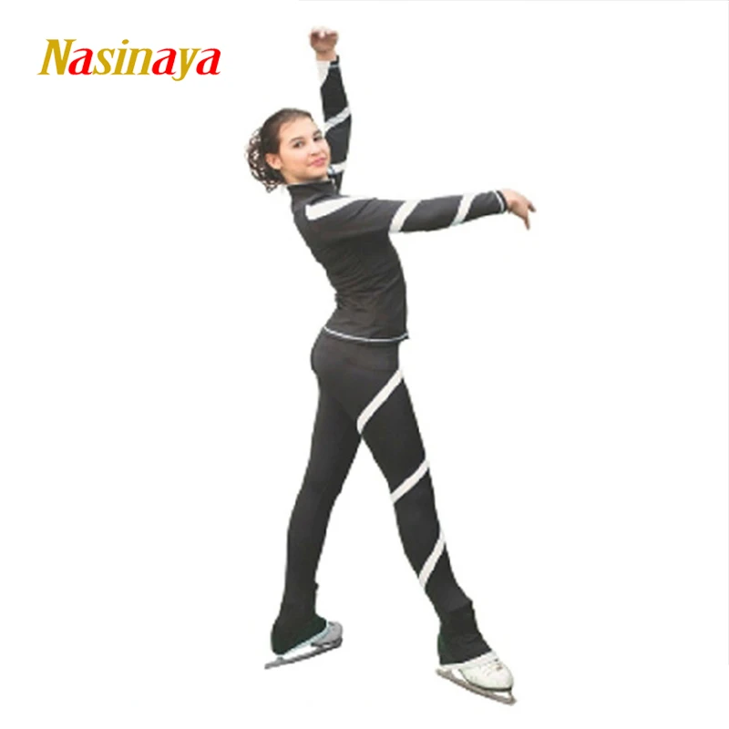 Prispôsobený krasokorčuľovanie vyhovuje bunda a nohavice dlhé nohavice pre Dievča Ženy Školenia Patinaje Korčuľovanie Teplé Gymnastika 1