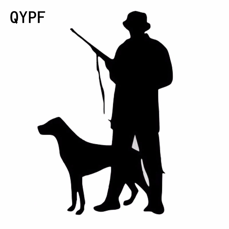 QYPF 13 cm*19.8 cm Módne Lov, Streľbu Vinylové polepy Áut Black Silver S2-0048
