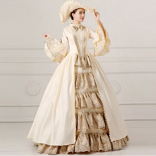 Royal Dámy Stredoveké Renesančné Viktoriánskej Šaty Šampanské Maškaráda Kostýmy Kráľovná Guľové Šaty Pre Dámy