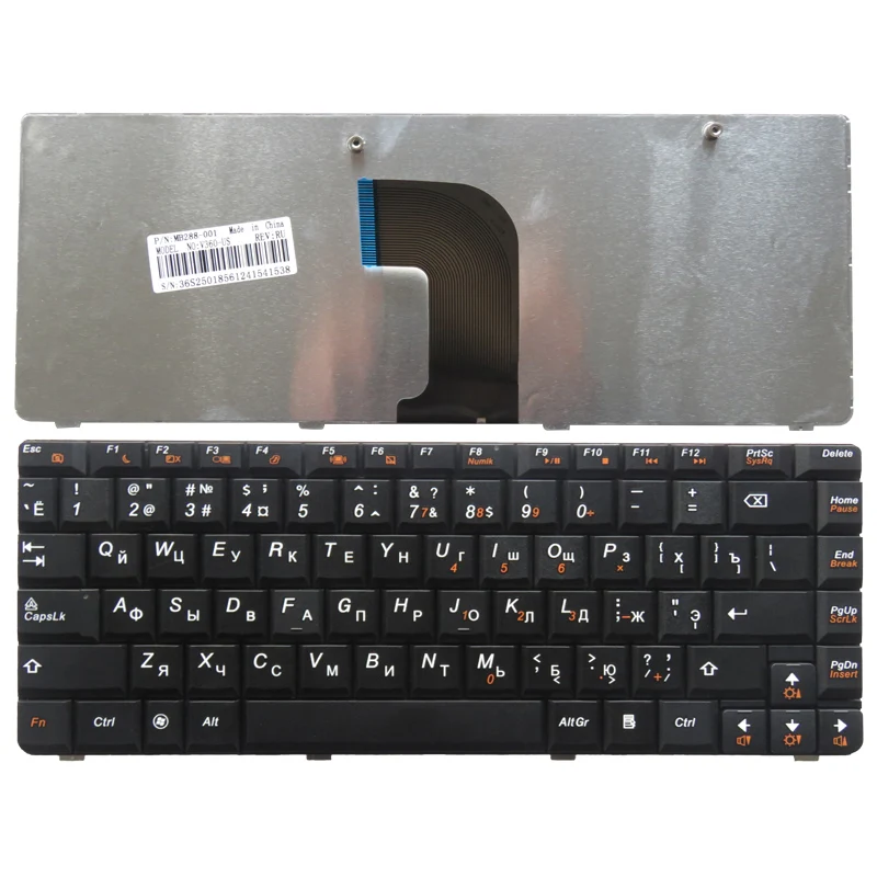 RU Black New English klávesnica Pre Notebook Lenovo V360 V360A V360G U450 20058 U450A G465