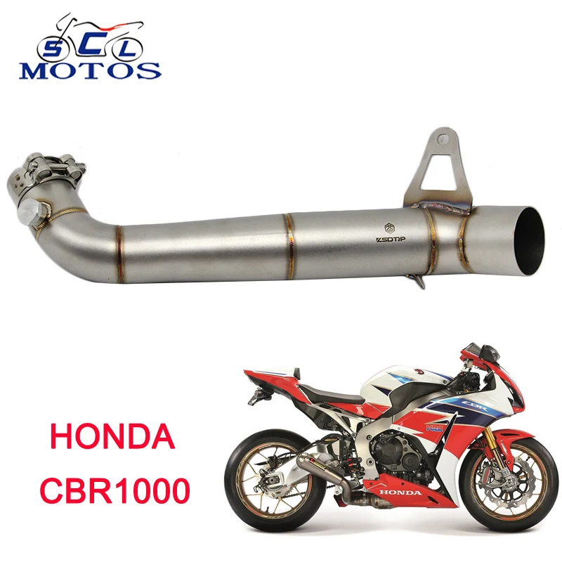 Sclmotos -CBR1000 Nehrdzavejúcej Ocele Polovice Rúry Motorka Motocykel Výfukových Šál Uprostred Prepojenie Potrubia pre HONDA CBR1000