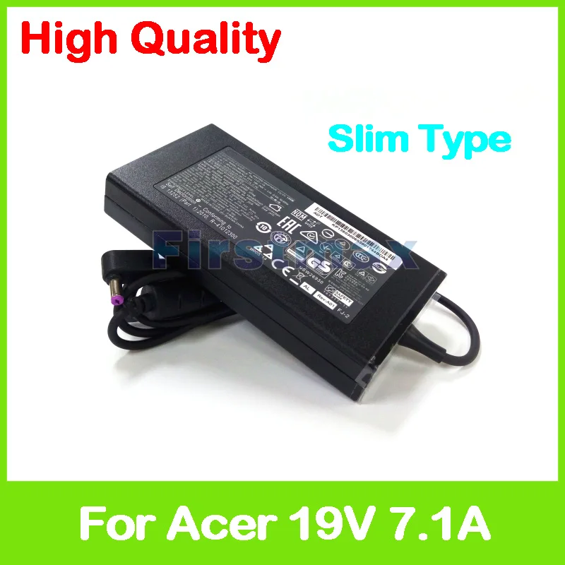 Slim 19V 7.1 AC adaptér 90.NKD57.C01 ADP-135KB T KP.13501.007 nabíjačku pre notebook Acer Aspire V15 Nitro VN7-592 VN7-592G