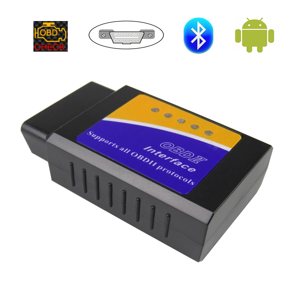 Super Mini ELM327 Bluetooth V1.5 Obd2 ELM 327 V 1.5 Auto Diagnostický Scanner pre Android Elm-327 OBDII Obd 2 Diagnostických nástrojov