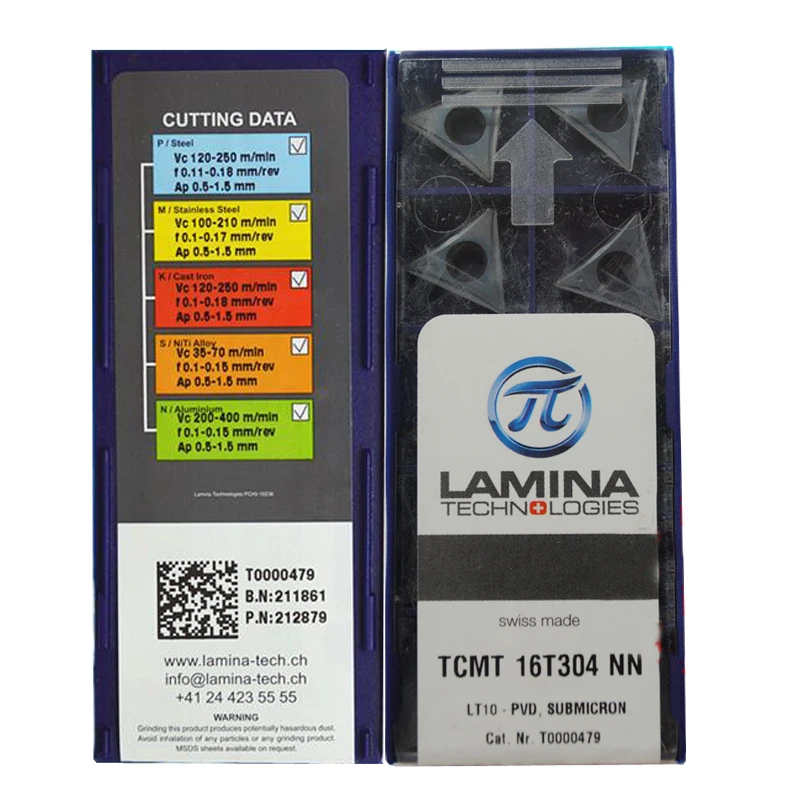 TCMT16T304-NN LT10, LAMINA pôvodné karbid volfrámu vložiť použiť pre otočením držiaka nástroja nudné bar cnc stroj