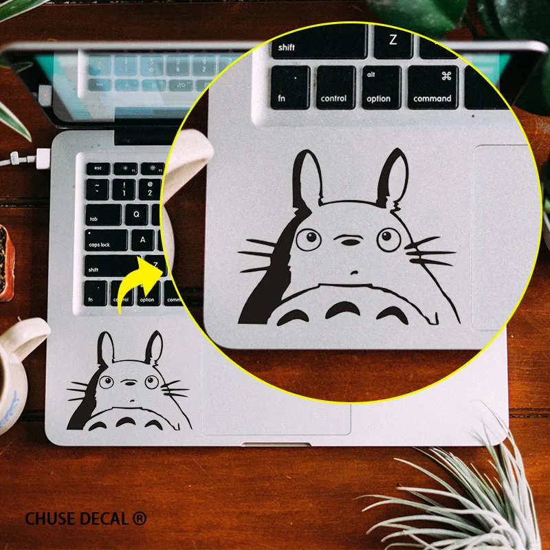 Totoro Anime Notebook Touchpad Odtlačkový Notebook Trackpad Nálepka pre 11