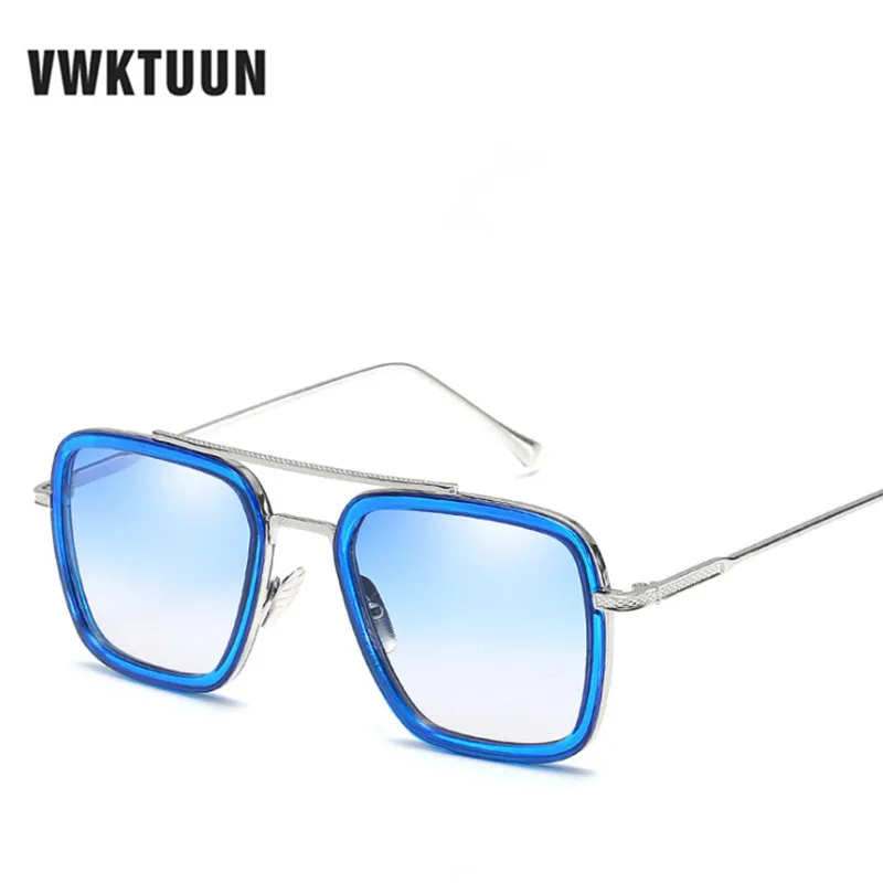 VWKTUUN Námestie slnečné Okuliare Ženy, Mužov Značky Dizajnér Vintage Twin-lúč Slnka Okuliare Pre Ženy Bodov Nadmerné Slnečné okuliare UV400 Tieni