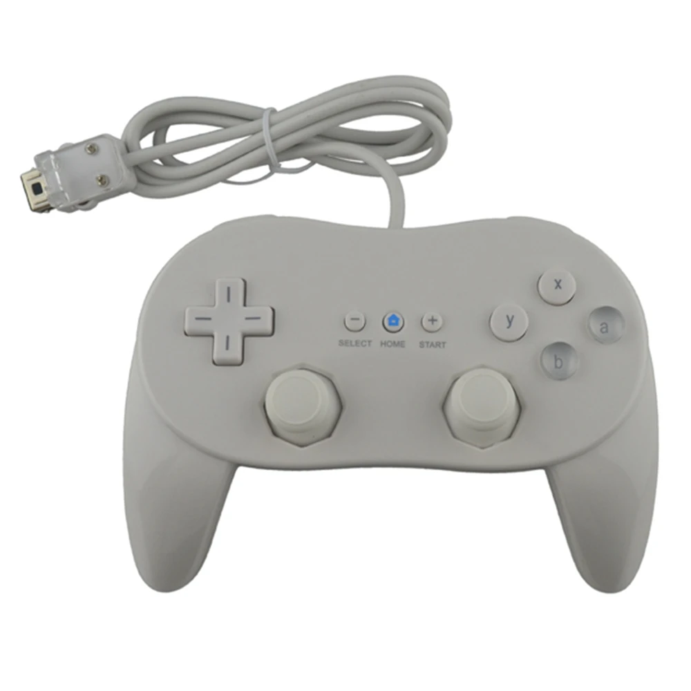 Vysoko kvalitné Klasické 2 Káblové Herný ovládač Hernej Remote Pro Gamepad Pre Nintendo Wii