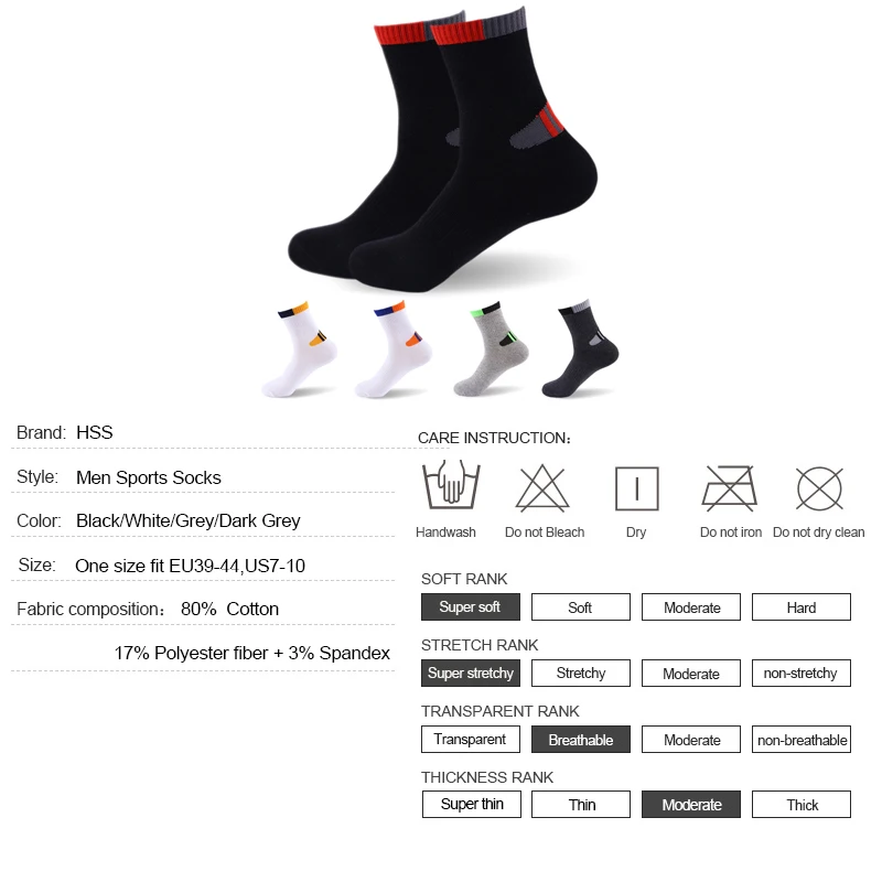 Vysoko Kvalitné Profesionálne pánske ponožky Pohodlné Pružnosť Priedušná Horské Trekingové Bicykle Bavlnené Ponožky Pre mužov chlapec