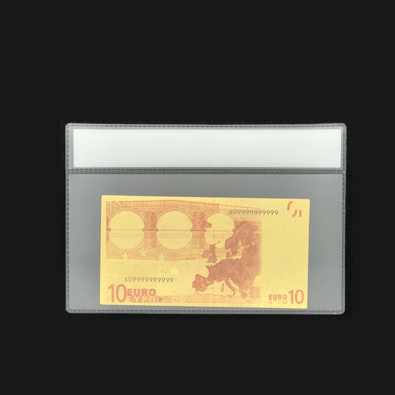 Vysoká Kvalita Pre Farba Bankovky 10 Euro, Zlato, Bankovky v Pozlátené S COA Rám Pre Horúce Predaj a Zbierky