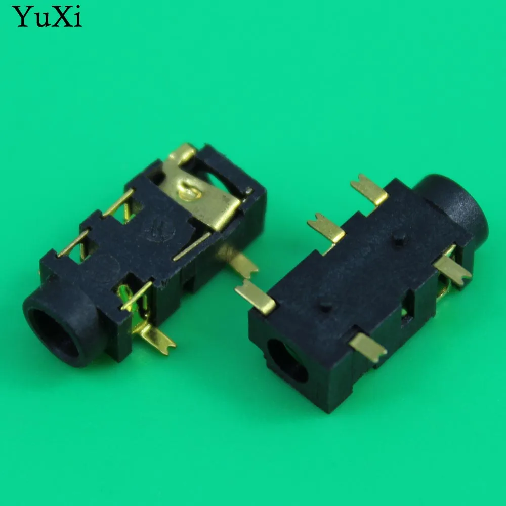 YuXi 3,5 mm Samica Audio Konektor 5 Pin SMT SMD Slúchadlá Jack Zásuvka PJ-327A