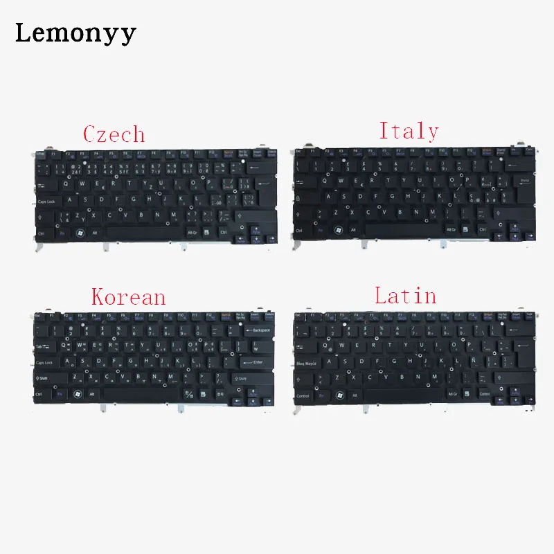 Česká/taliansky/kórejčina/latinskej klávesnica pre notebook SONY VAIO vpc z1 vpcz1 PCG-31113T 31112T 31111T klávesnice