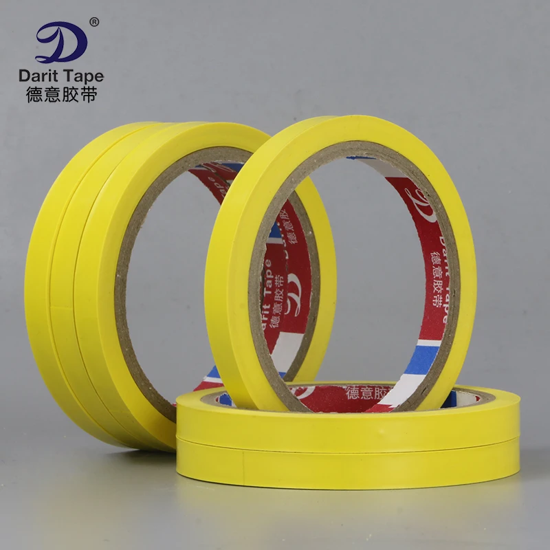 Žltá podlahové pásky výstražné označenie páska označenie oddeľovania izolácie pásky nosenie-odolný PVC jednostranne lepiaca