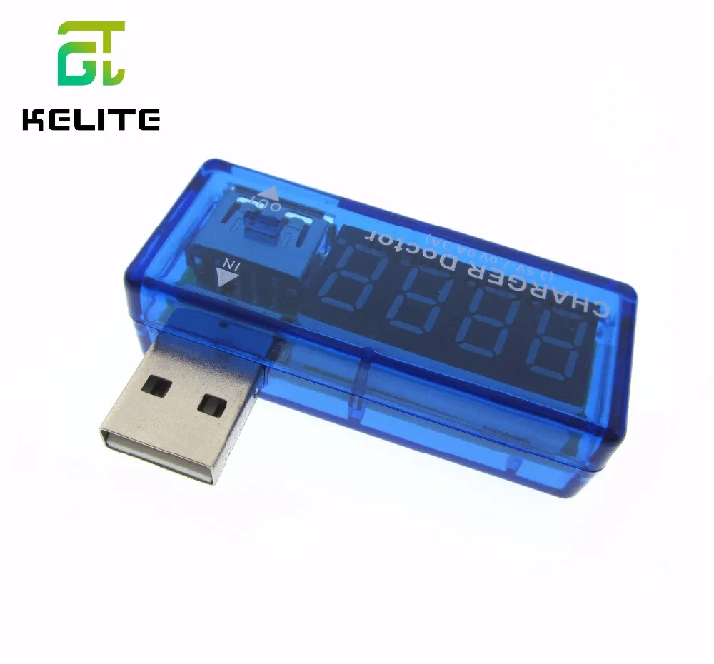 10pcs/veľa Digitálny USB Mobile Napájania, nabíjací prúd napätie Tester Meter Mini nabíjačka lekár voltmeter ammeter