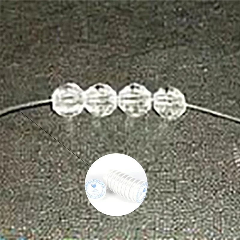10PCs/Veľa DIY Crystal Lištovanie Úsek Kábel Elastické Riadok,Transparentné, Jasné Kolo Lištovanie Drôt/Kábel/String/Niť Šperky Robiť