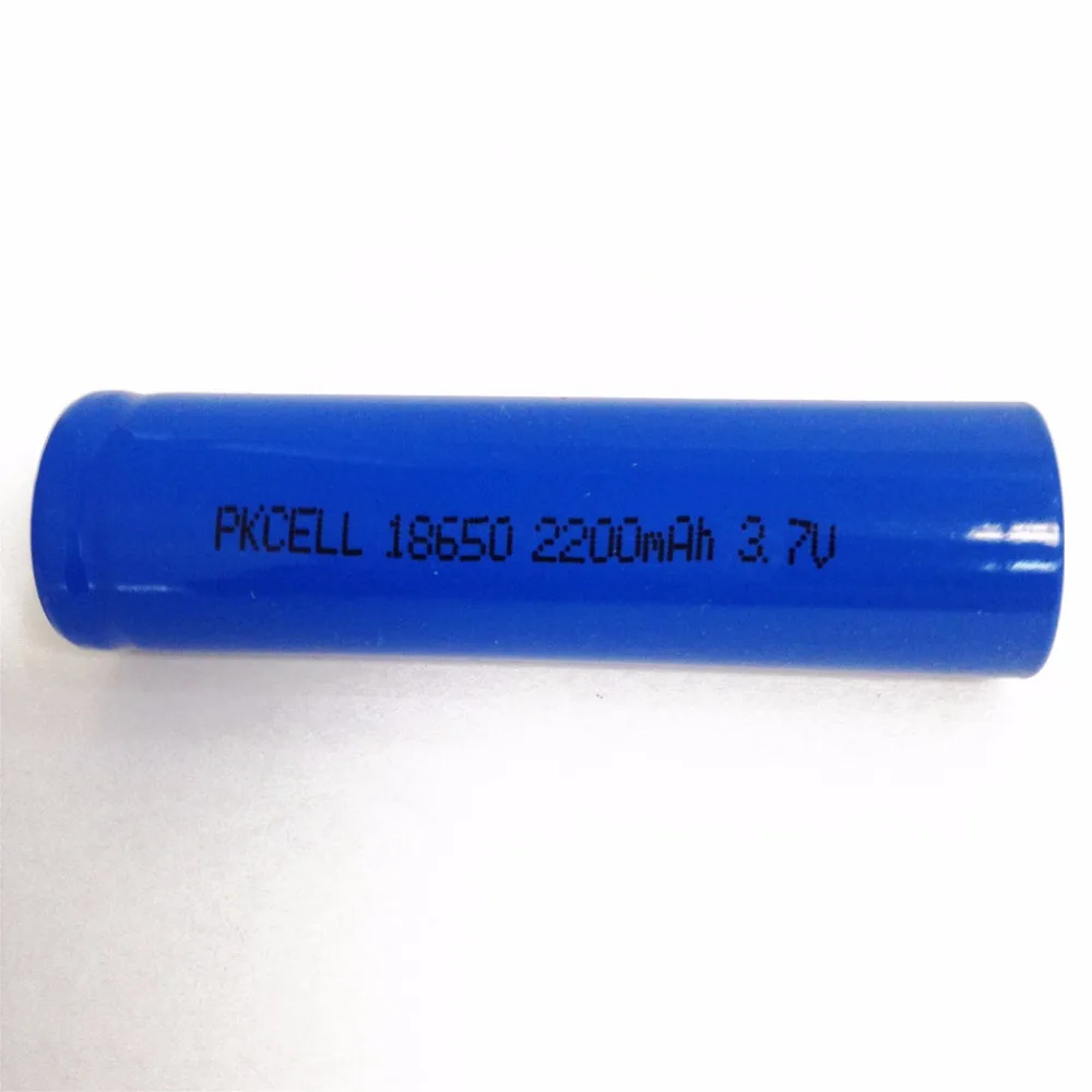 10Pcs/veľa PKCELL 18650 li-ion Batéria, 3,7 V 2200mAh ICR18650 Lítiové Dobíjacie Batérie Batérie Bateria pre Baterku