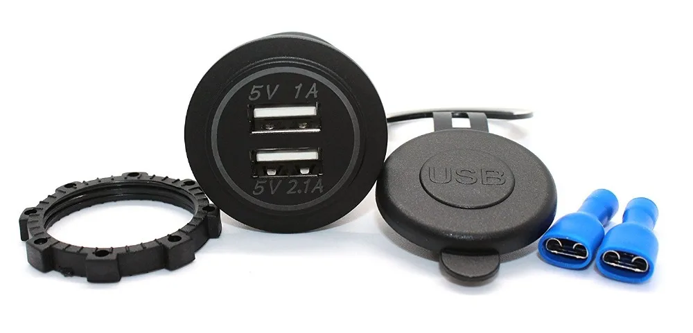 12V Duálny USB Nabíjačka, sieťový Adaptér, Auto Zásuvky pre zapaĺovač Splitter Auto Diely