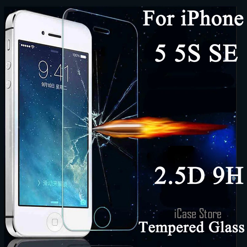 2.5 D 9H Premium Tvrdeného Skla pre iPhone 7 6 6 5 5S SE 4 4S 6Plus 7 Plus Pre iPod touch 5 6 Screen Protector Tvrdeného film