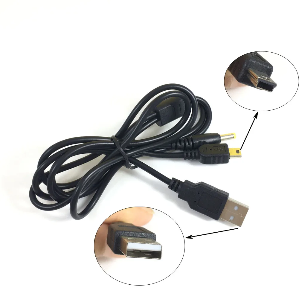 2 v 1, USB Nabíjací Kábel na Prenos Údajov Napájania, Nabíjací Kábel Pre Sony PlayStation Portable PSP 1000 2000 3000 do PC Sync Drôt Line