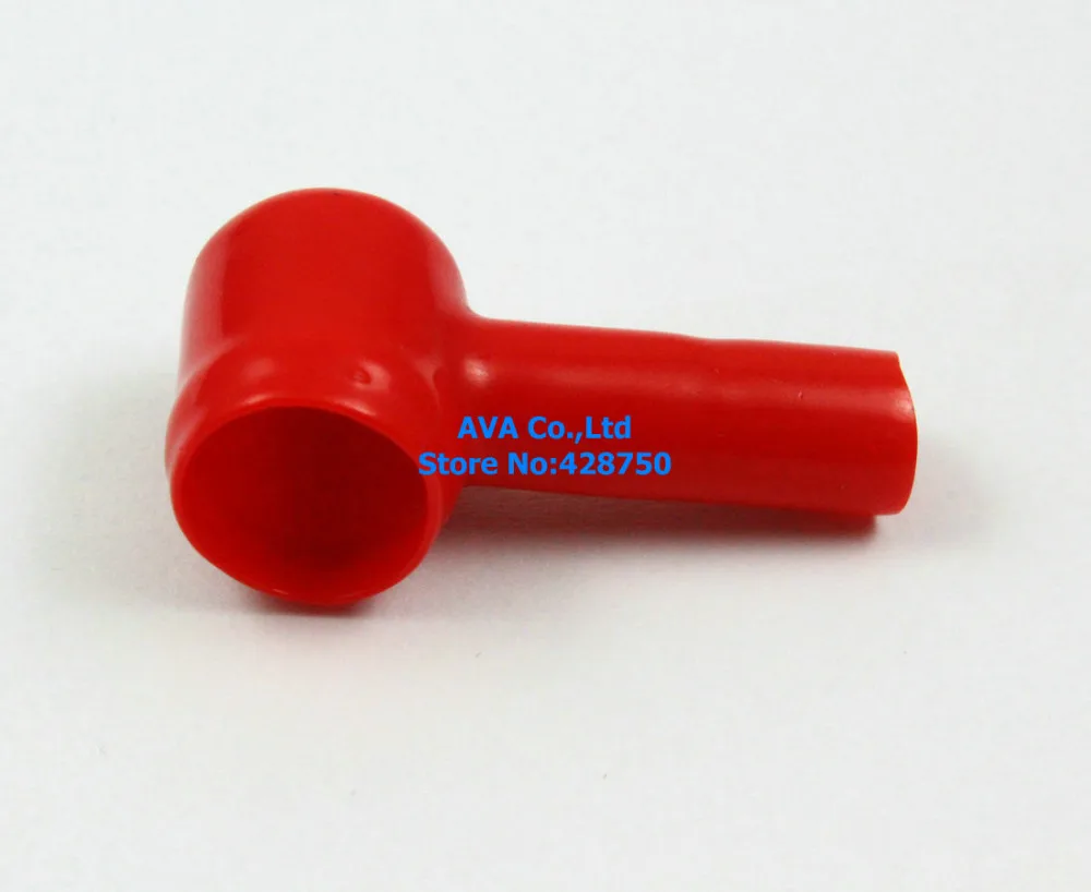 20 Kusov 13x7mm Červená Mäkké Plastové Batérie Terminál Topánky Izolačné Kryty