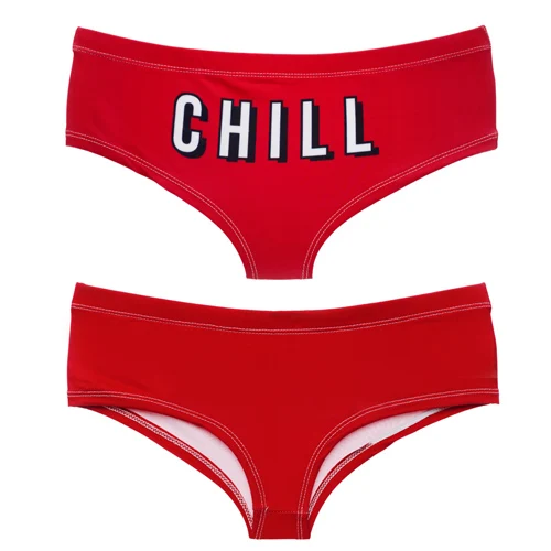 2017 Nové 3D Tlač zábavné Chill Červená Sexy dámske Nohavičky Tangá Bragas Culotte Femme Sexy Nohavičky Pre Ženy, Erotické