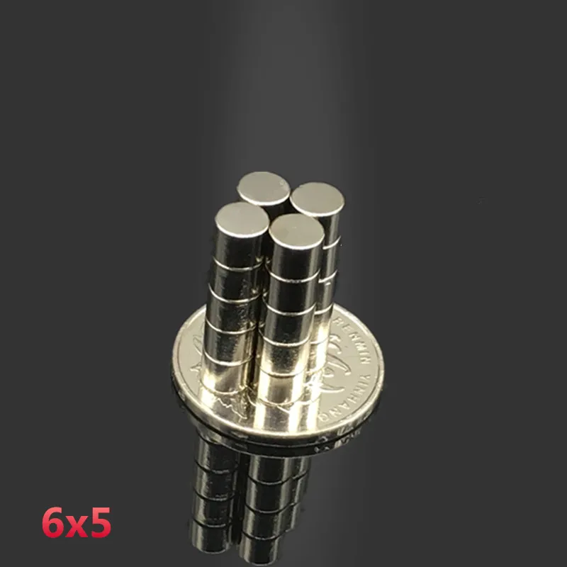 20PC 6x5mm neodýmu magnet 6 mm*5mm silné vzácnych zemín neodýmu magnety 6x5 mm kolo NdFeB permanentnými 6mmx5mm