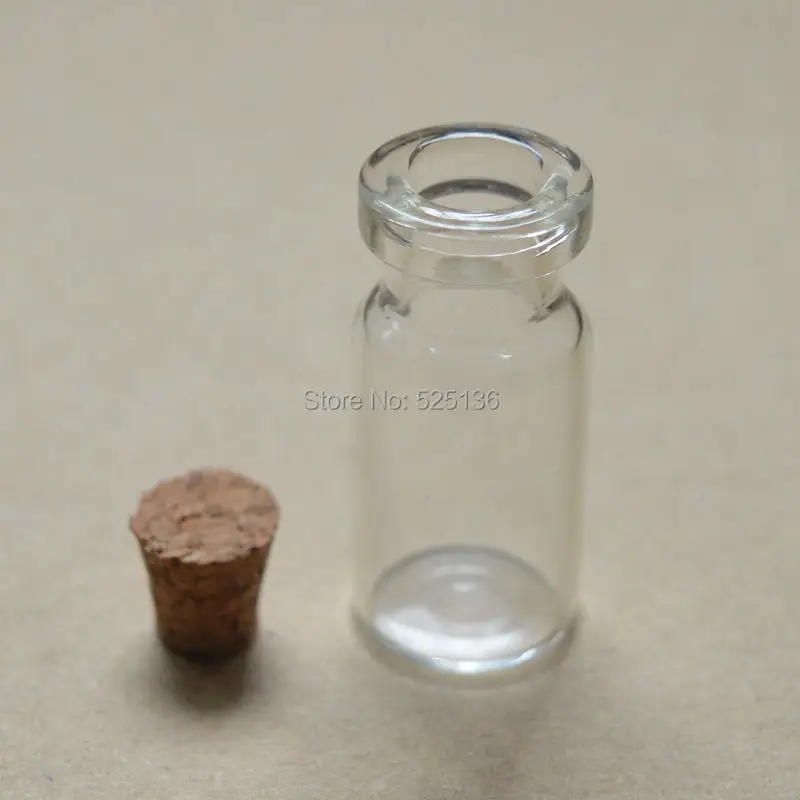 20pcs/veľa roztomilý Mini Jasné Korkovou Zátkou Sklenených Fliaš/Ampulky Nádoby, Malé, ktorí chcú fľaše 2ml sklenených fliaš